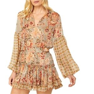 MISA ELISABETTA DRESS IN FLORA TILE MIX